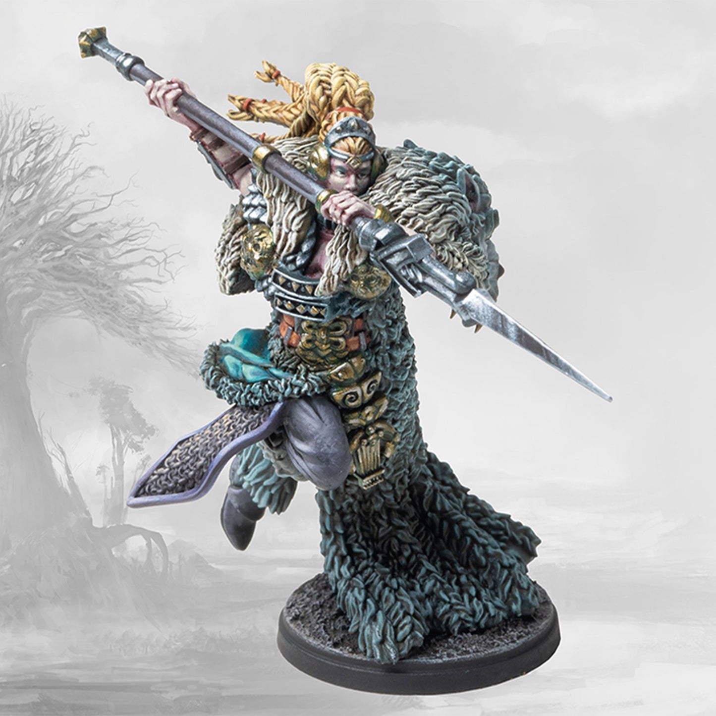 Conquest Miniatures Game - Nords: Artisan Series Female Jarl - Mô Hình Chiến Thuật Cao Cấp Para Bellum