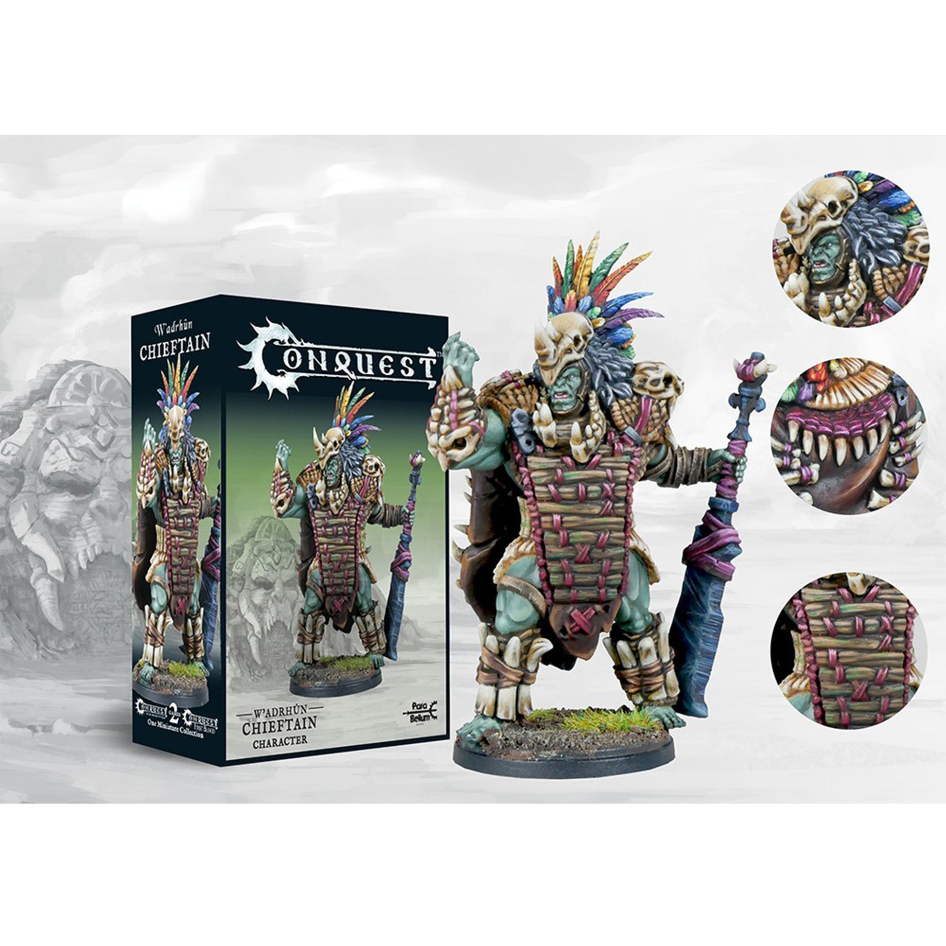Conquest Miniatures Game - W’adrhŭn: Chieftain - Mô Hình Chiến Thuật Cao Cấp - Para Bellum - Hình ảnh sản phẩm