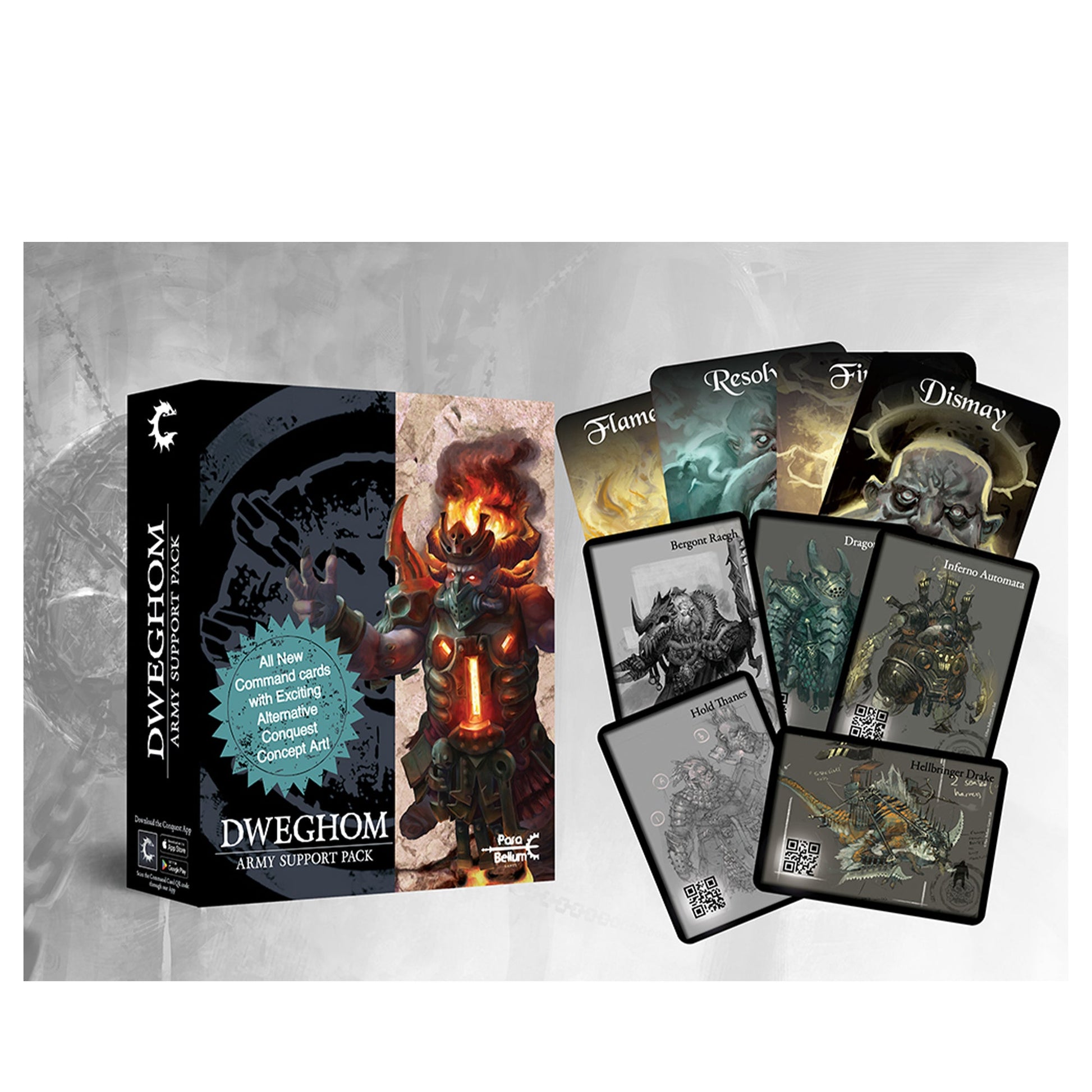 Dweghom: Alternate Art Army Support Pack - Bộ thẻ bài mở rộng & Phụ kiện sa bàn - Para Bellum - Hình ảnh sản phẩm