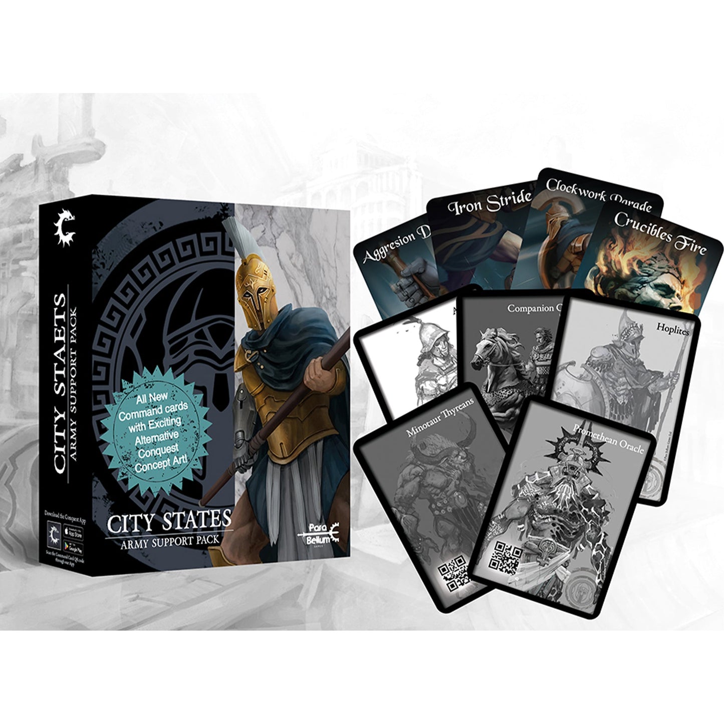 City States: Alternate Art Army Support Pack - Phụ kiện thẻ bài và hộp đựng - Para Bellum