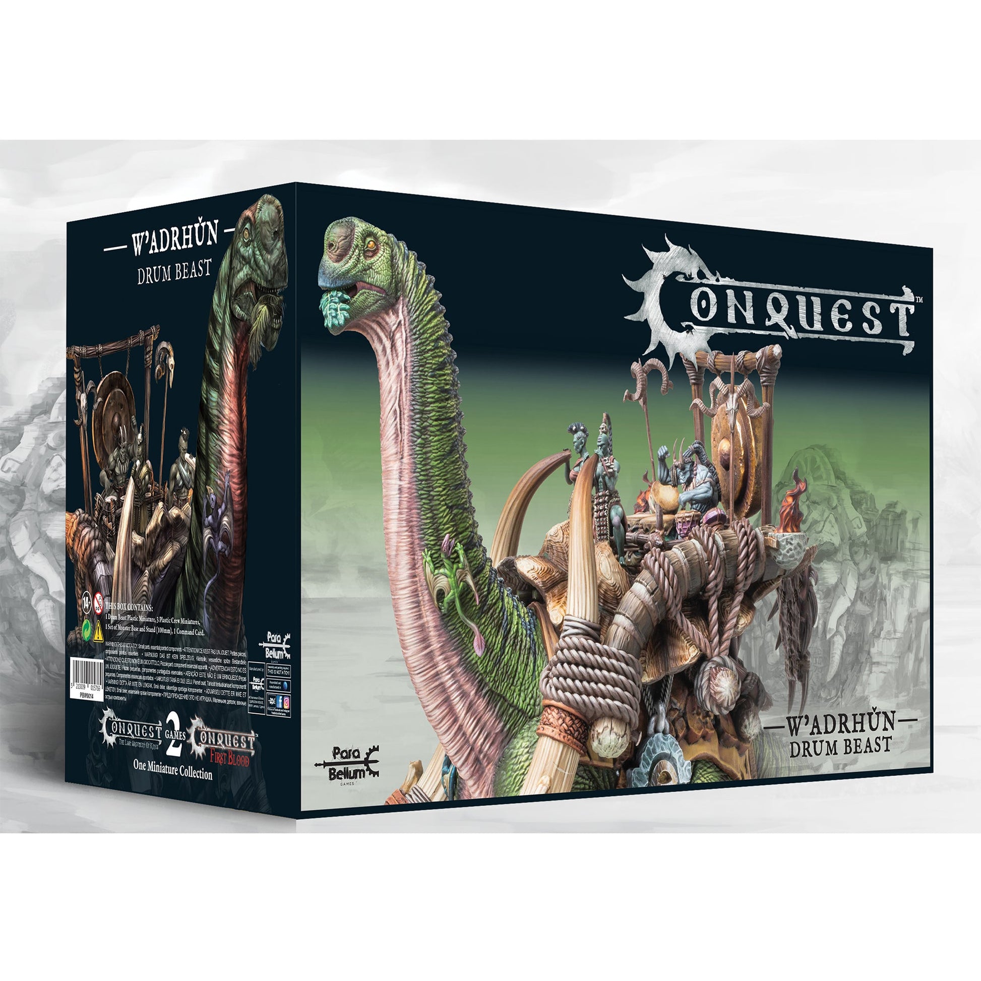Conquest Miniatures Game - Wadrhuŭn: Drum Beast - Mô Hình Chiến Thuật Sa Bàn Para Bellum - Hình ảnh sản phẩm
