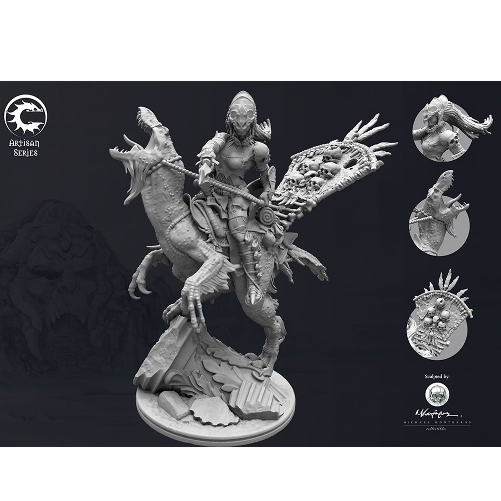 Conquest Miniatures Game Wadruhn: Mounted Predator Artisan Series - Mô hình Resin Cao Cấp - Para Bellum - Hình ảnh sản phẩm