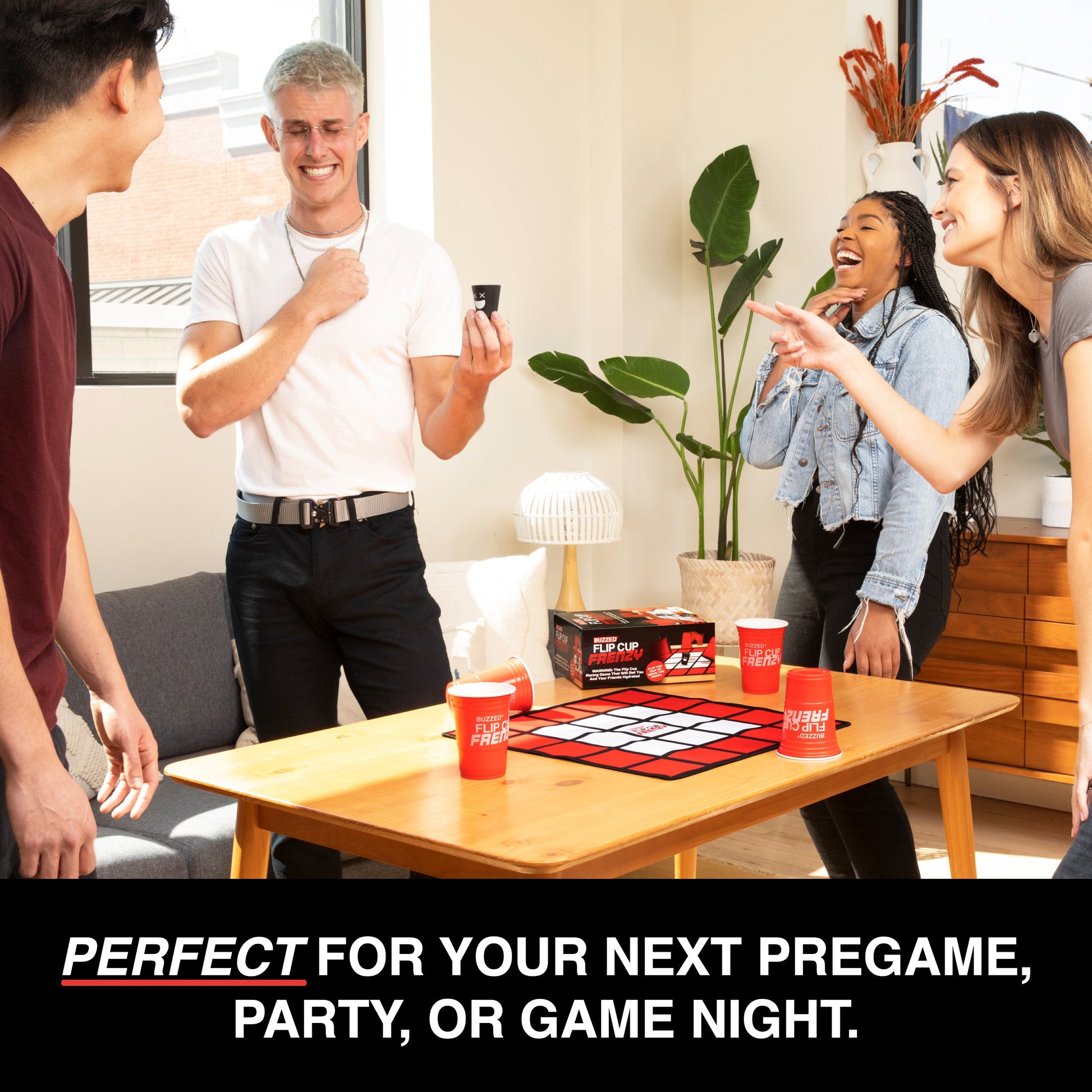 Buzzed™ Flip Cup Frenzy - Trò Chơi Uống Rượu Úp Ly Đối Kháng - Relatable - Hình ảnh bổ sung 5