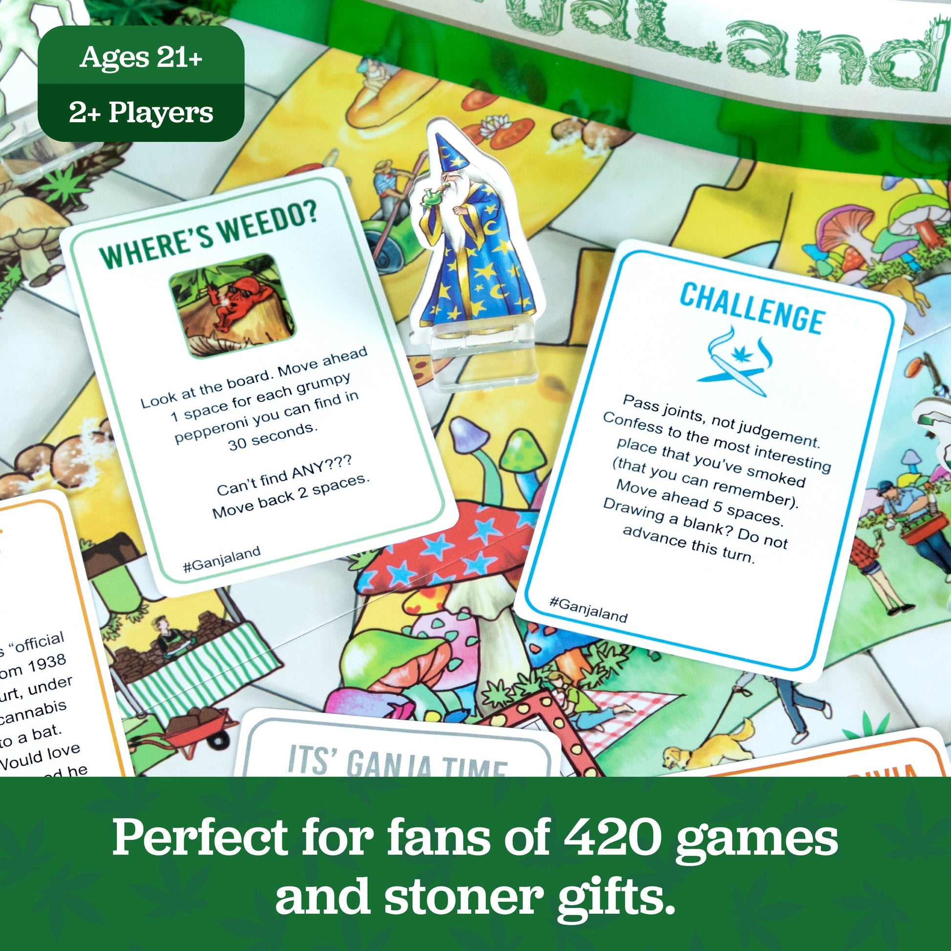 Ganjaland Epic Weed Adventure Board Game - Board Game Tiệc Tùng Người Lớn - Relatable Relatable - ảnh 1 - Board Game