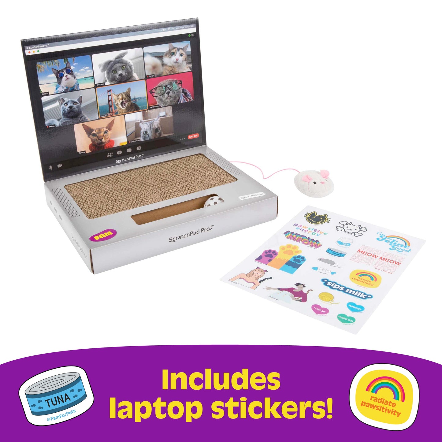 Scratchpad Pro - Bàn Cào Móng Cho Mèo Hình Laptop Bìa Cứng - Relatable - Hình ảnh bổ sung 4