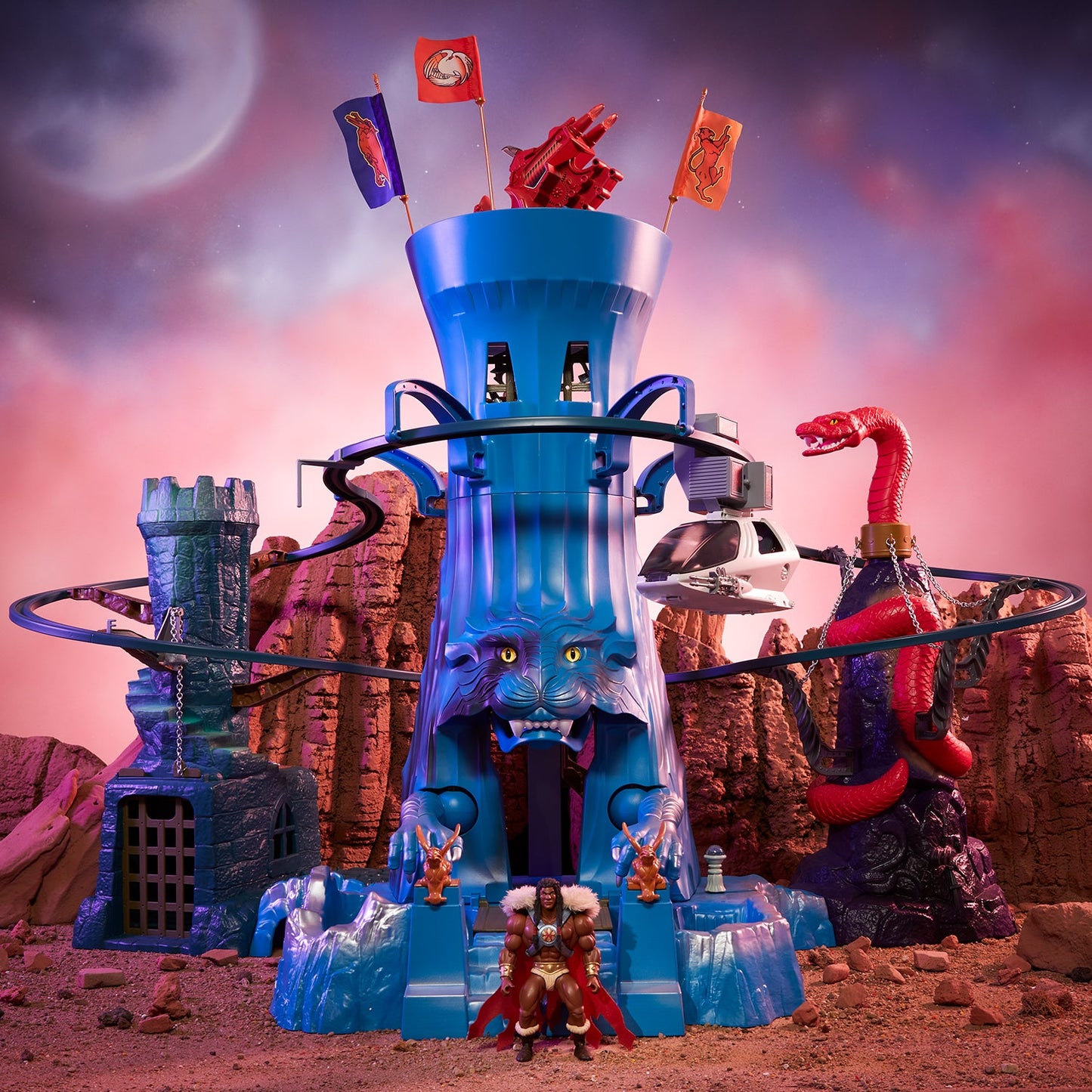 Masters of the Universe Origins Eternia Playset - Bộ Đồ Chơi Mô Hình Chiến Trường Eternia - Mattel HGW42