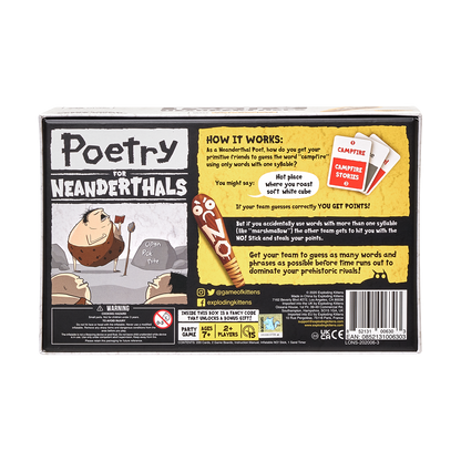 Poetry for Neanderthals Card Game - Trò chơi thẻ bài giải đố tiệc tùng - Exploding Kittens