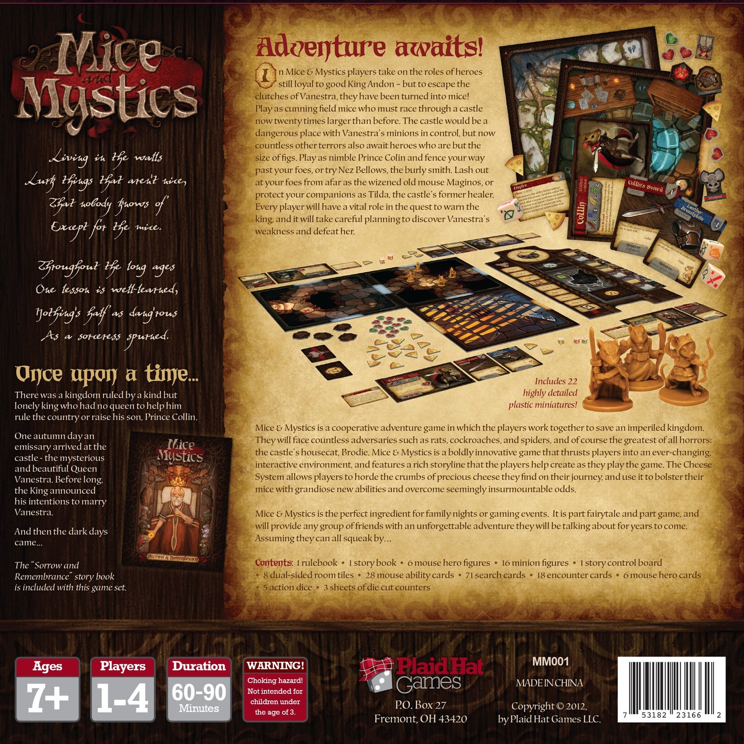 Mice & Mystics - Board Game Phiêu Lưu Nhập Vai Hợp Tác - Z-Man Games