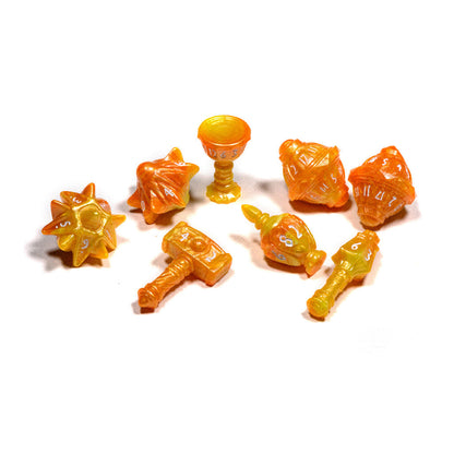 PolyHero Cleric 8 Dice Set Sunstorm - Bộ Xúc Xắc Nhập Vai Cao Cấp - PolyHero - Hình ảnh sản phẩm