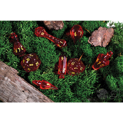 PolyHero Wizard 8 Dice Set Dragonfire - Bộ Xúc Xắc Phù Thủy Nhập Vai - Tabletop Tycoon - Góc nhìn khác 3