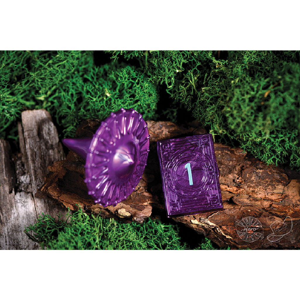 PolyHero Wizard d20 Wizard Hat and d2 Spellbook in Wizardstone - Bộ Xúc Xắc Phù Thủy - PolyHero - Hình ảnh chi tiết 2