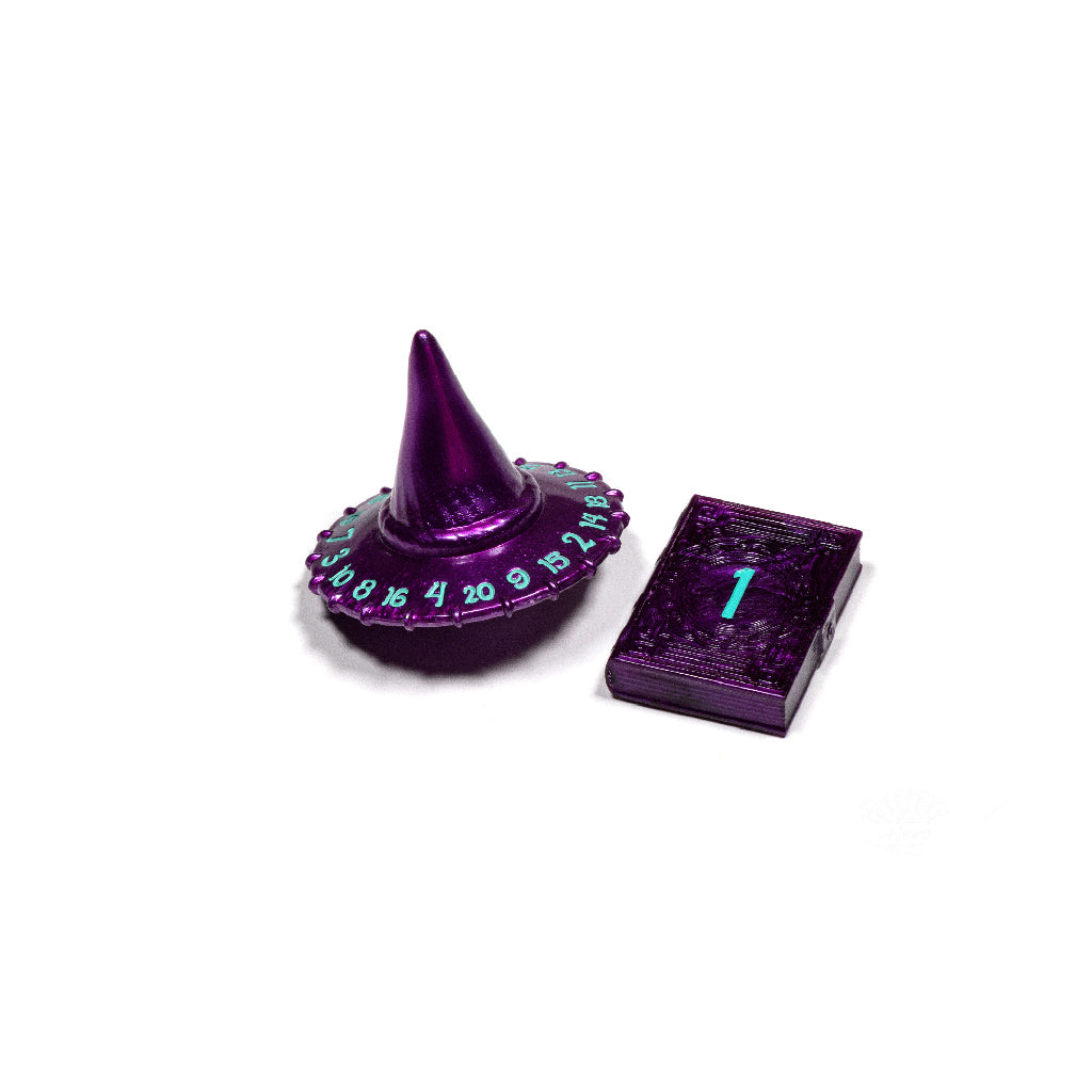PolyHero Wizard d20 Wizard Hat and d2 Spellbook in Wizardstone - Bộ Xúc Xắc Phù Thủy - PolyHero - Hình ảnh sản phẩm