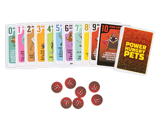 Power Hungry Pets (Small Version) - Trò chơi thẻ bài chiến thuật siêu tốc - Exploding Kittens