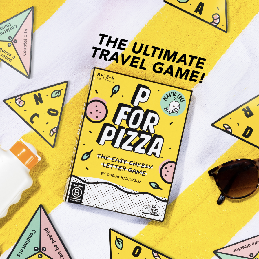 P For Pizza Board Game Giải Đố Chữ Cái Big Potato Games
