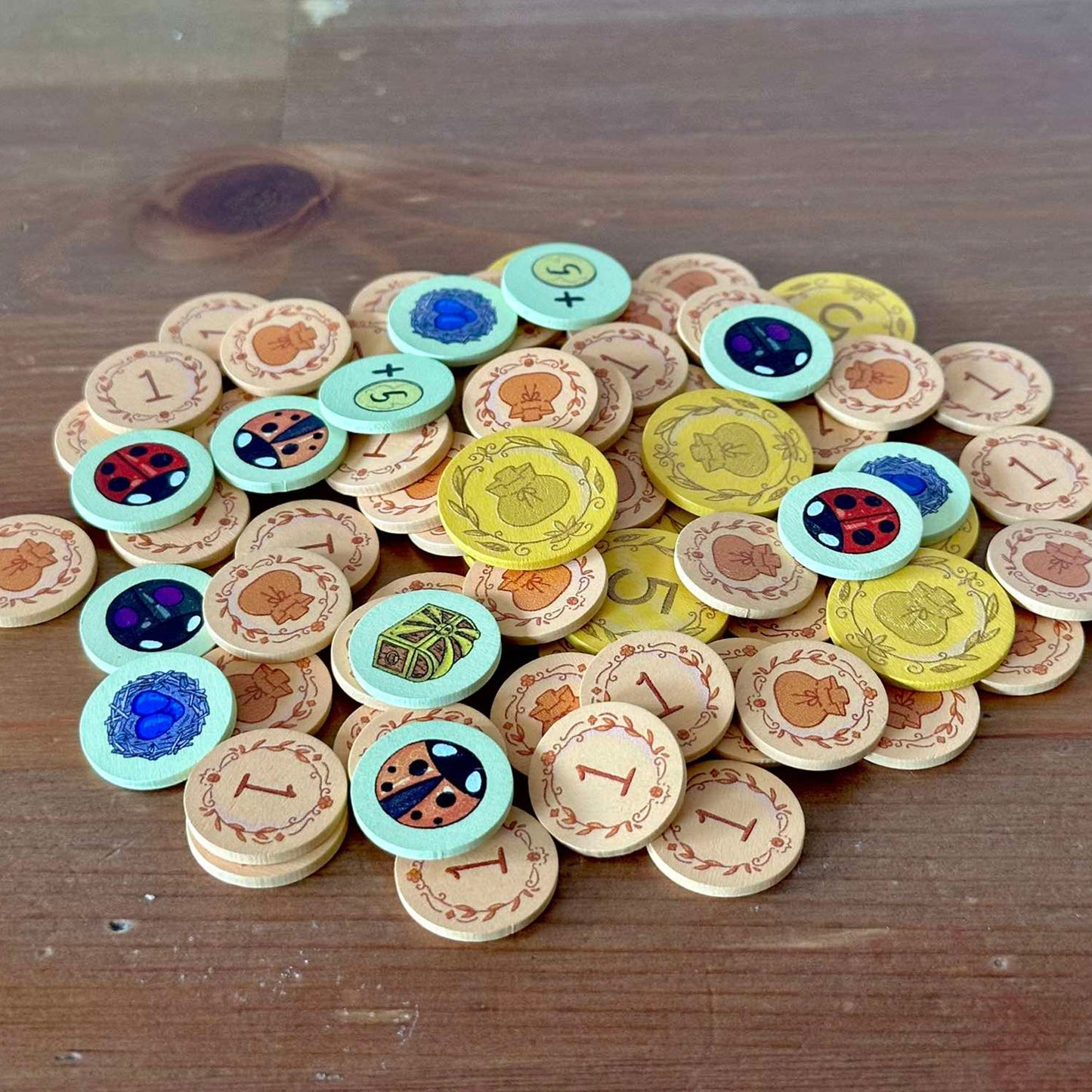 A Wild Venture - Wooden Tokens - Bộ token gỗ nâng cấp board game - Pika Games
