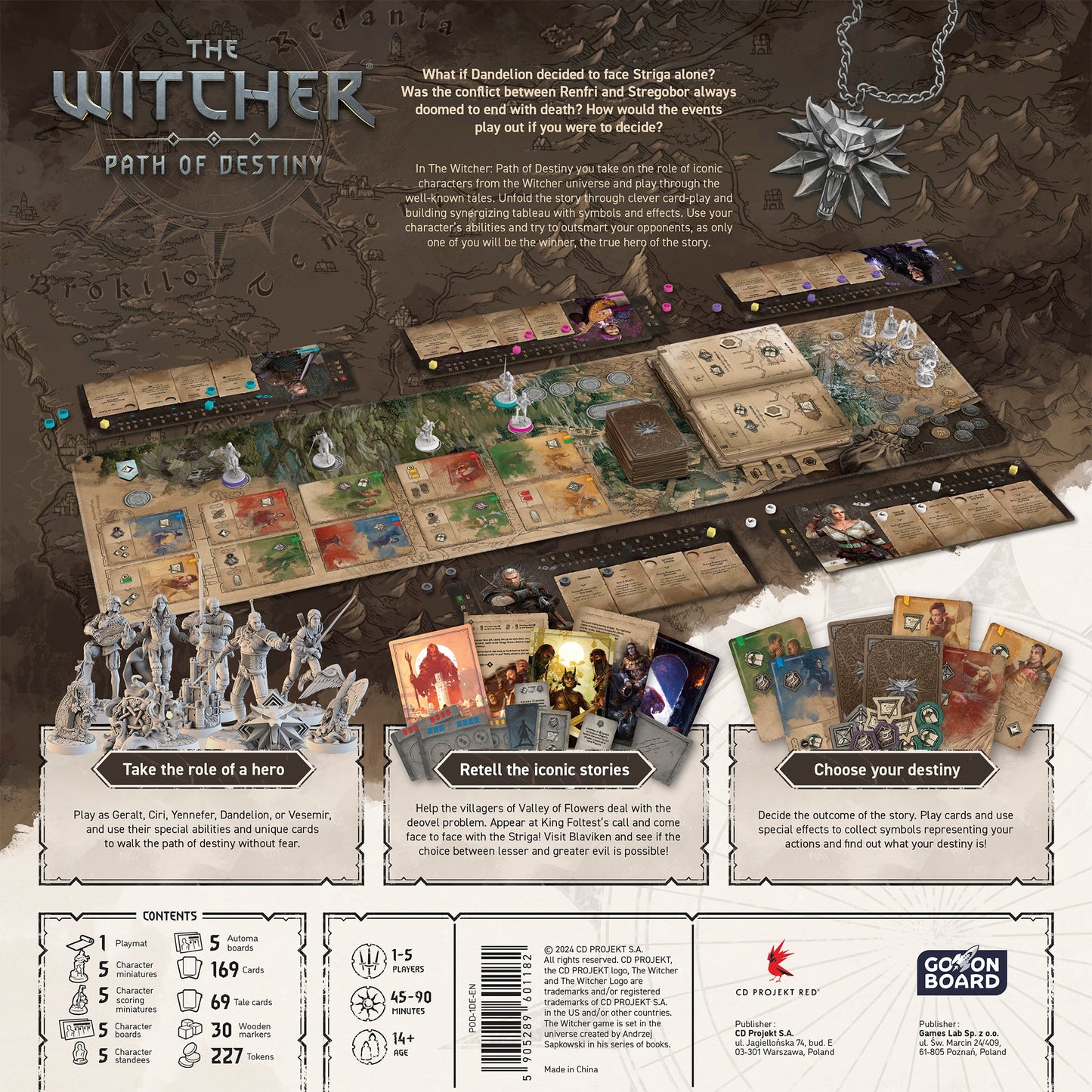 The Witcher: Path of Destiny - Deluxe Edition | Board Game Chiến Thuật Nhập Vai | Asmodee