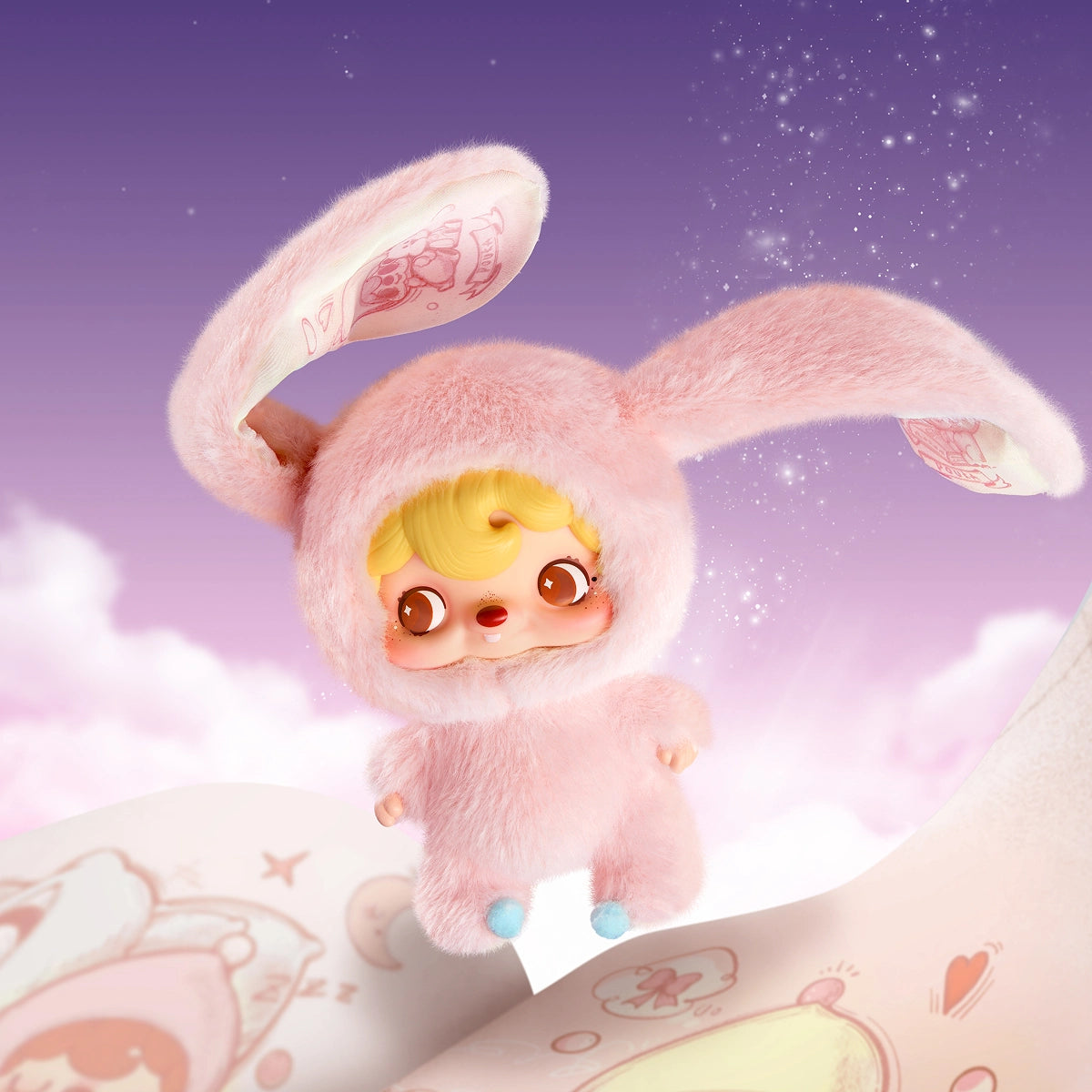 POUKAPOUKA MOOD BUBBLES VINYL PLUSH BLIND BOX - Mô hình gấu bông Art Toy - Hi52toys