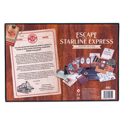 Escape from the Starline Express Game V2 - Board game giải đố Escape Room - Professor Puzzle
