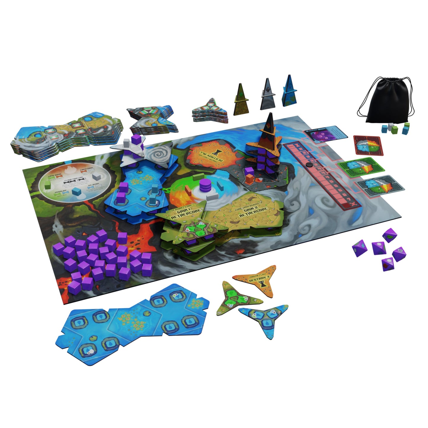 Aetherspire Board Game - Trò chơi chiến thuật 3D hợp tác - Tabletop Tycoon