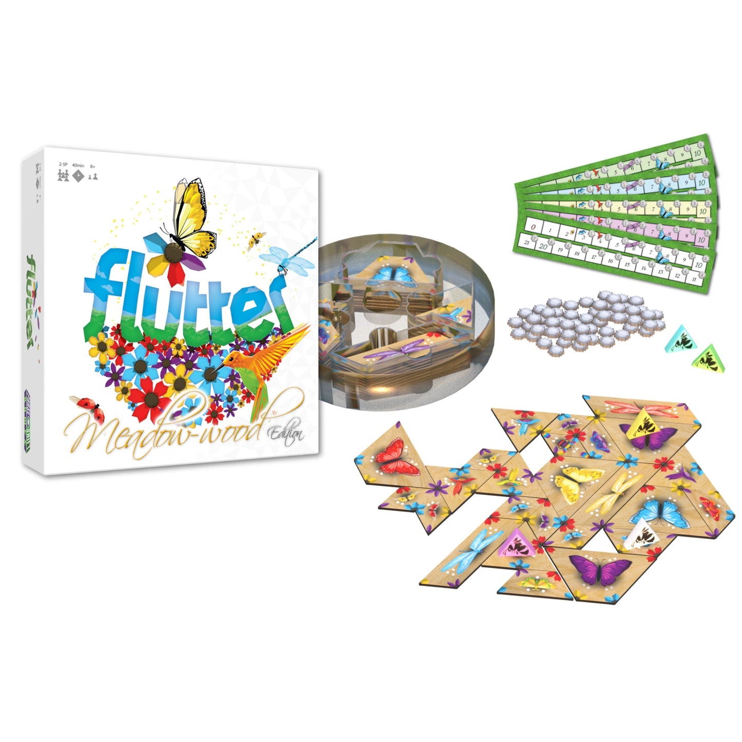 Flutter: Meadow-wood Edition - Board Game Chiến Thuật Xếp Gạch Gỗ Cao Cấp - Tabletop Tycoon