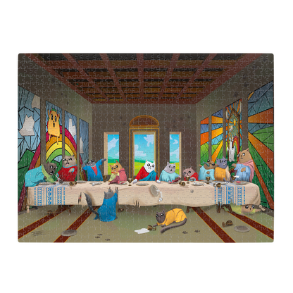 The Cat's Last Supper (1000 Piece Puzzle)