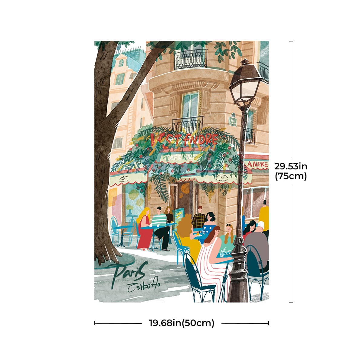 Rolife 1000 Piece Jigsaw Puzzle - Leisure in Paris PT004 - Tranh ghép hình 1000 mảnh - Rolife