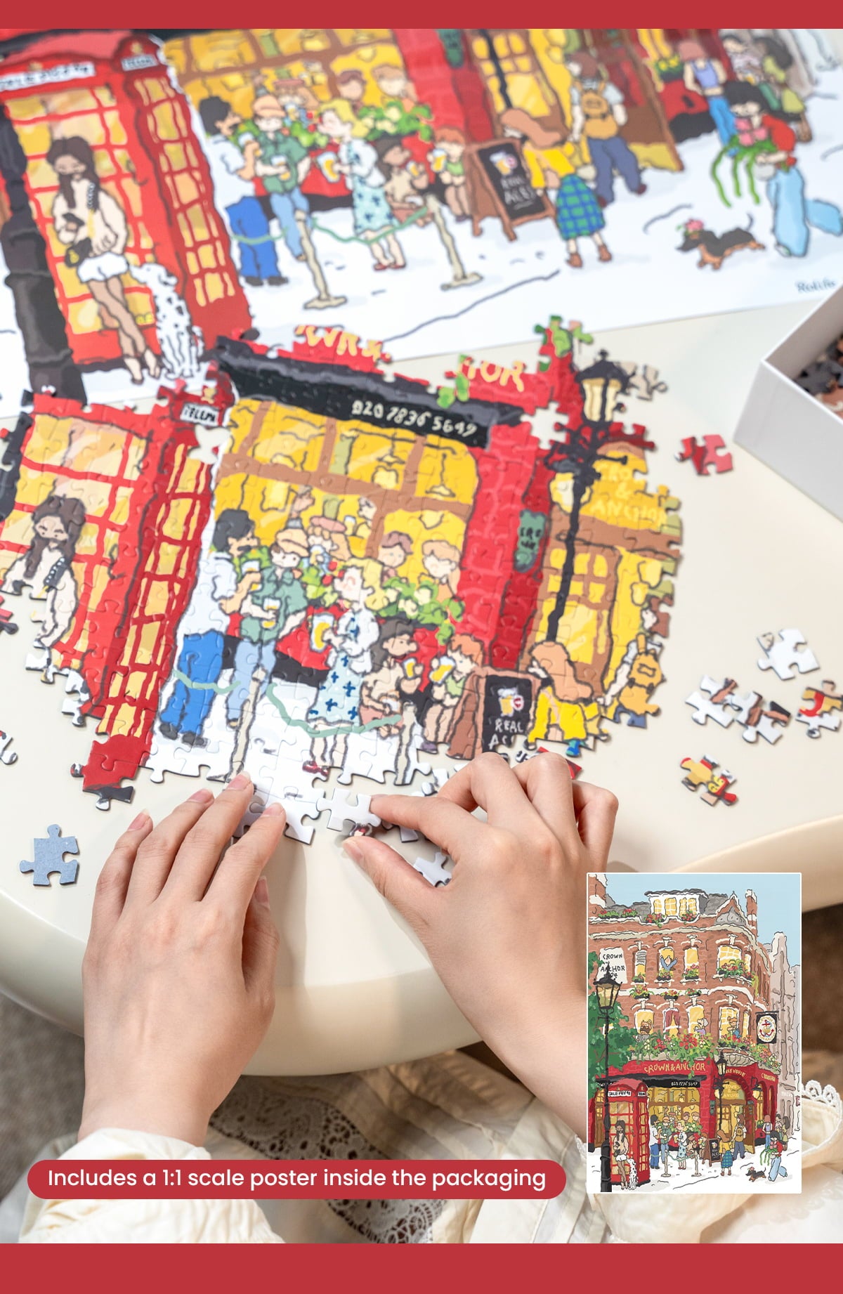 Rolife 1000 Piece Jigsaw Puzzle - Welcome to Covent Garden PT006 - Tranh ghép hình 1000 mảnh - Rolife