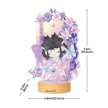 Rolife Acrylic Puzzle Night Light - Butterfly Lingering PTY001 - Đèn Ngủ Mica Lắp Ghép - Rolife
