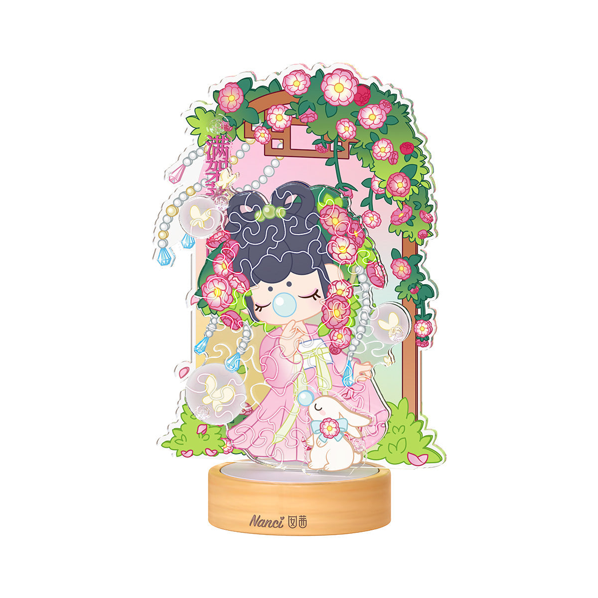 Rolife Rose Sniffing 3D Puzzle Night Light (PTY002) - Đèn ngủ mô hình lắp ráp 3D Acrylic - Rolife