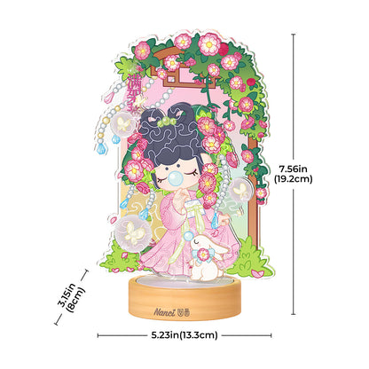 Rolife Rose Sniffing 3D Puzzle Night Light (PTY002) - Đèn ngủ mô hình lắp ráp 3D Acrylic - Rolife