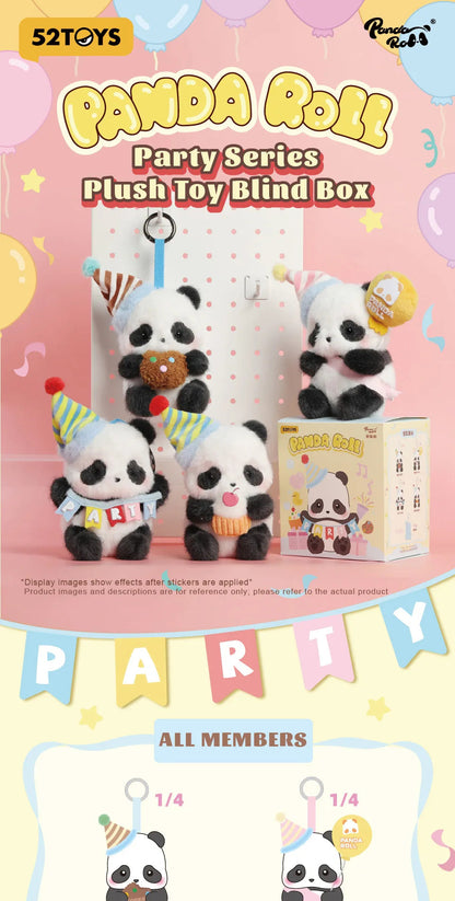 PANDA ROLL PARTY PLUSH TOY BLIND BOX - Đồ chơi bông gấu trúc (Hộp mù) - 52TOYS