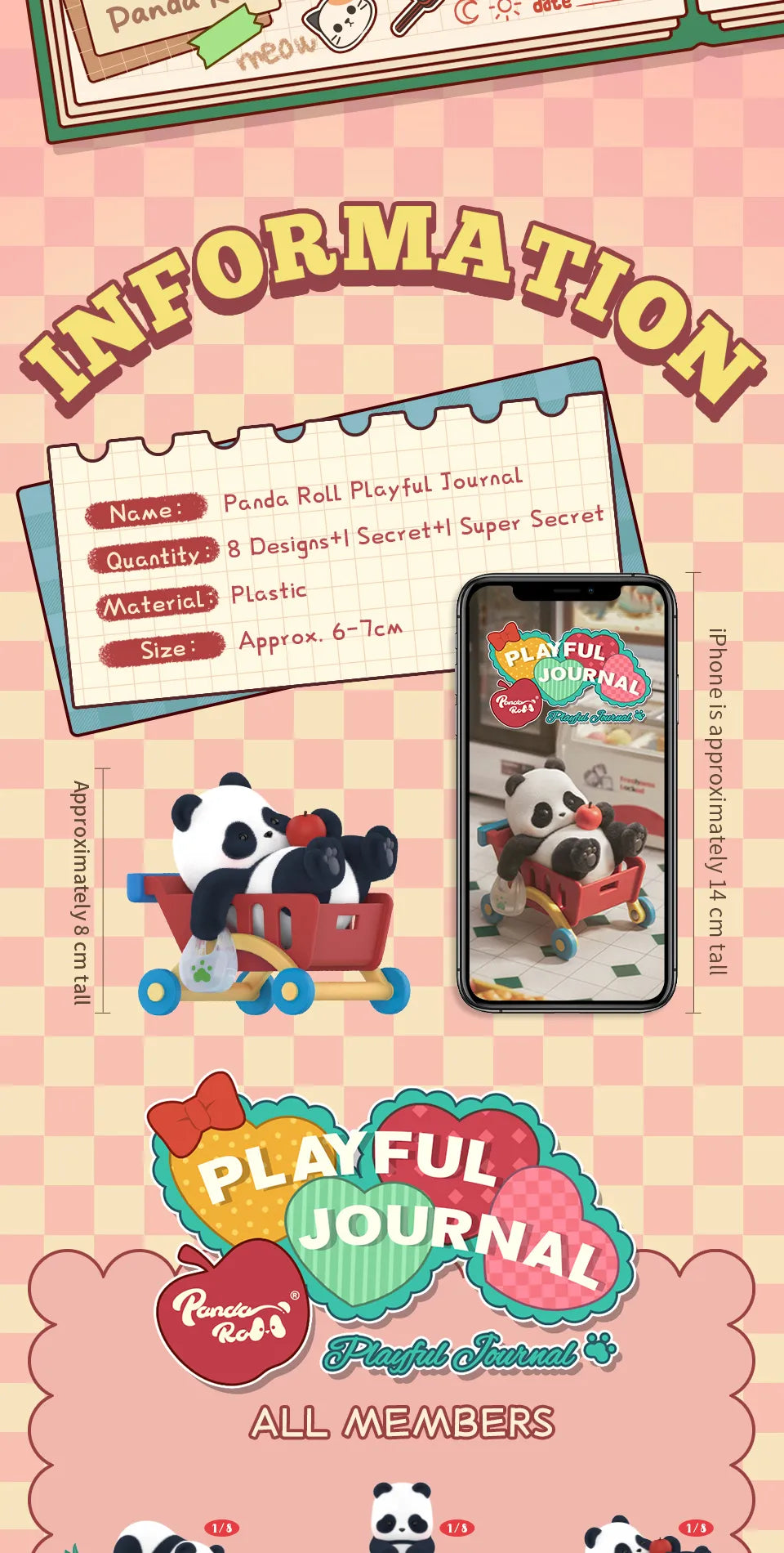 Panda Roll Playful Journal - Mô hình Blind Box Gấu trúc - 52TOYS