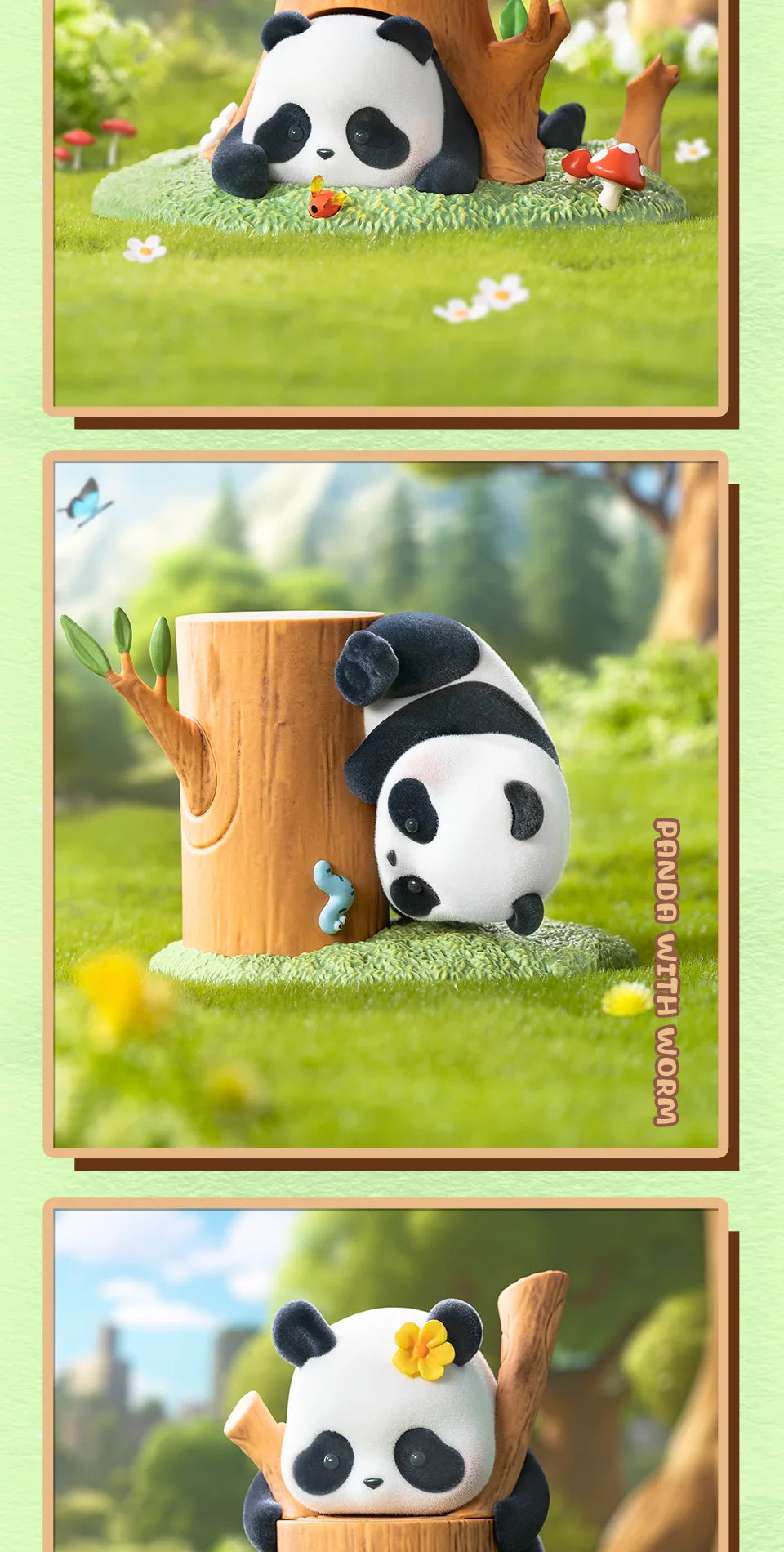 PANDA ROLL FRUIT TREE CLIMBING - Mô hình Blind Box gấu trúc - 52TOYS