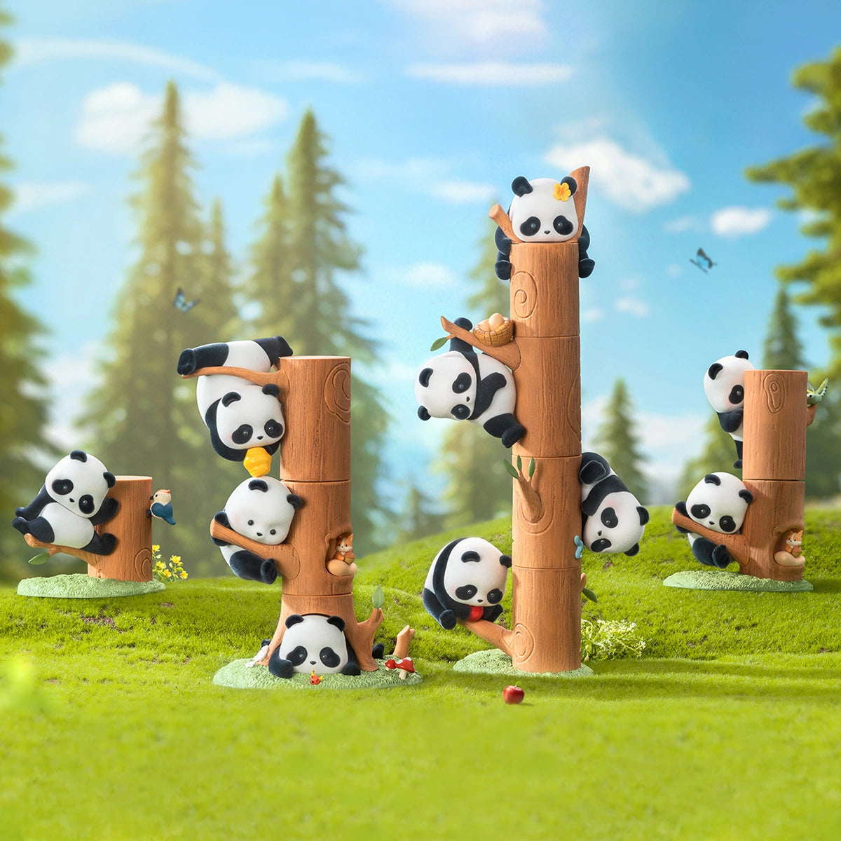 PANDA ROLL FRUIT TREE CLIMBING - Mô hình Blind Box gấu trúc - 52TOYS