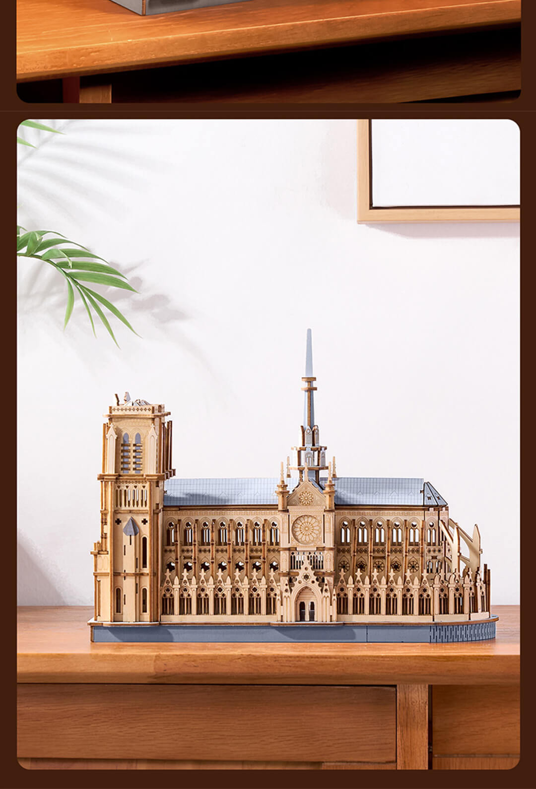 Rowood 3D Wooden Puzzle - Paris Cathedral TG511 - Mô hình gỗ lắp ráp 3D - Rolife