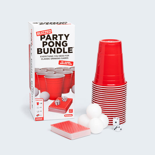 Buzzed Party Pong Bundle Drinking Kit – Bộ Trò Chơi Tiệc Tùng & Drinking Game - Relatable - Hình ảnh sản phẩm