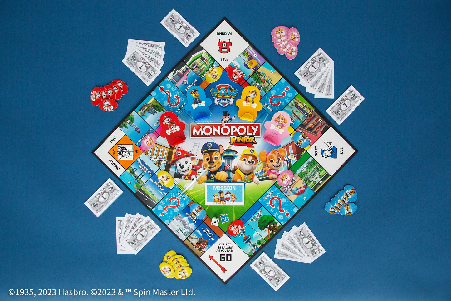 MONOPOLY JR®: PAW Patrol - Trò chơi cờ tỷ phú cho trẻ em - The Op Games