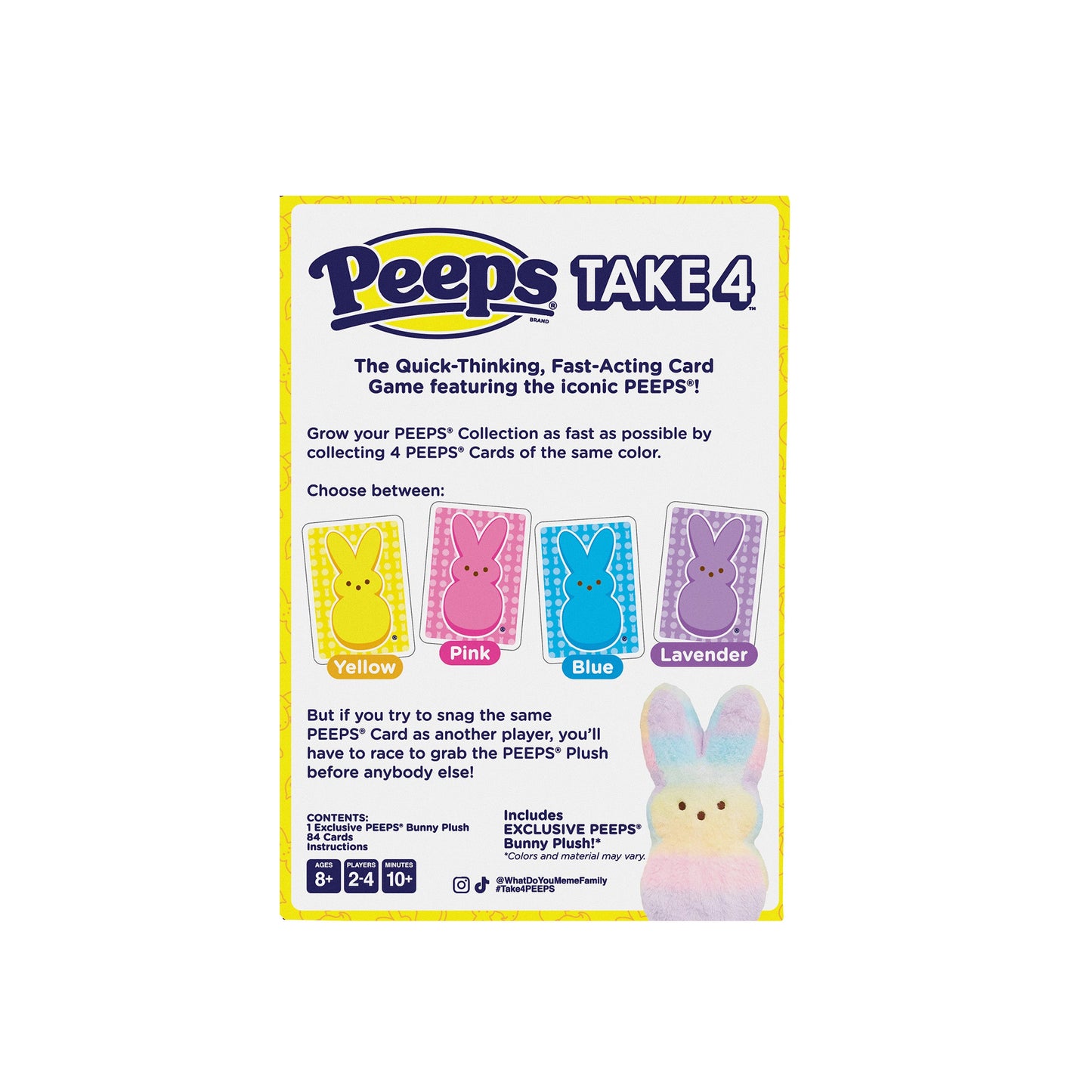 Peeps® Take 4 - Trò Chơi Thẻ Bài Gia Đình Kèm Thú Bông - Relatable - Hình ảnh bổ sung 4
