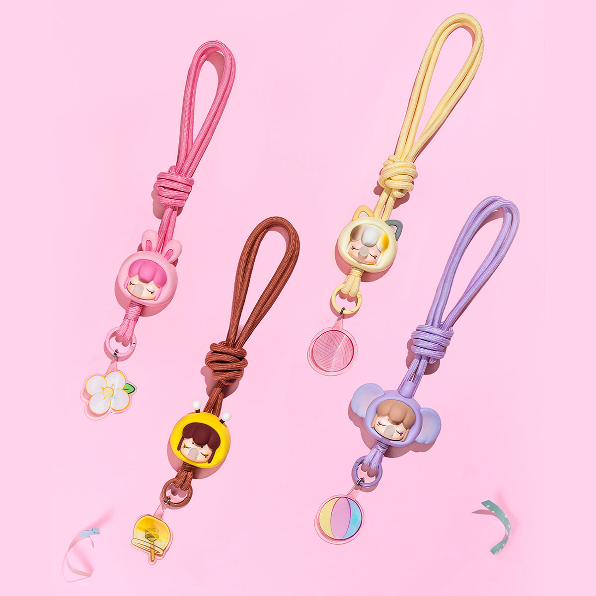 Rolife Baby Nanci Fluffy Party Phone Chain - Dây đeo điện thoại bông xù Blind Box - Rolife PZC05