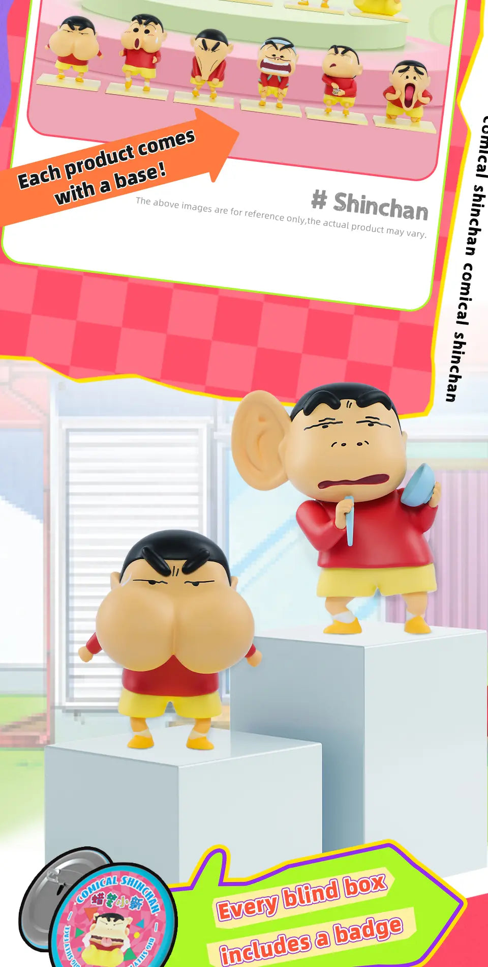 COMICAL SHINCHAN - Mô hình Blind Box Crayon Shin-chan - 52TOYS