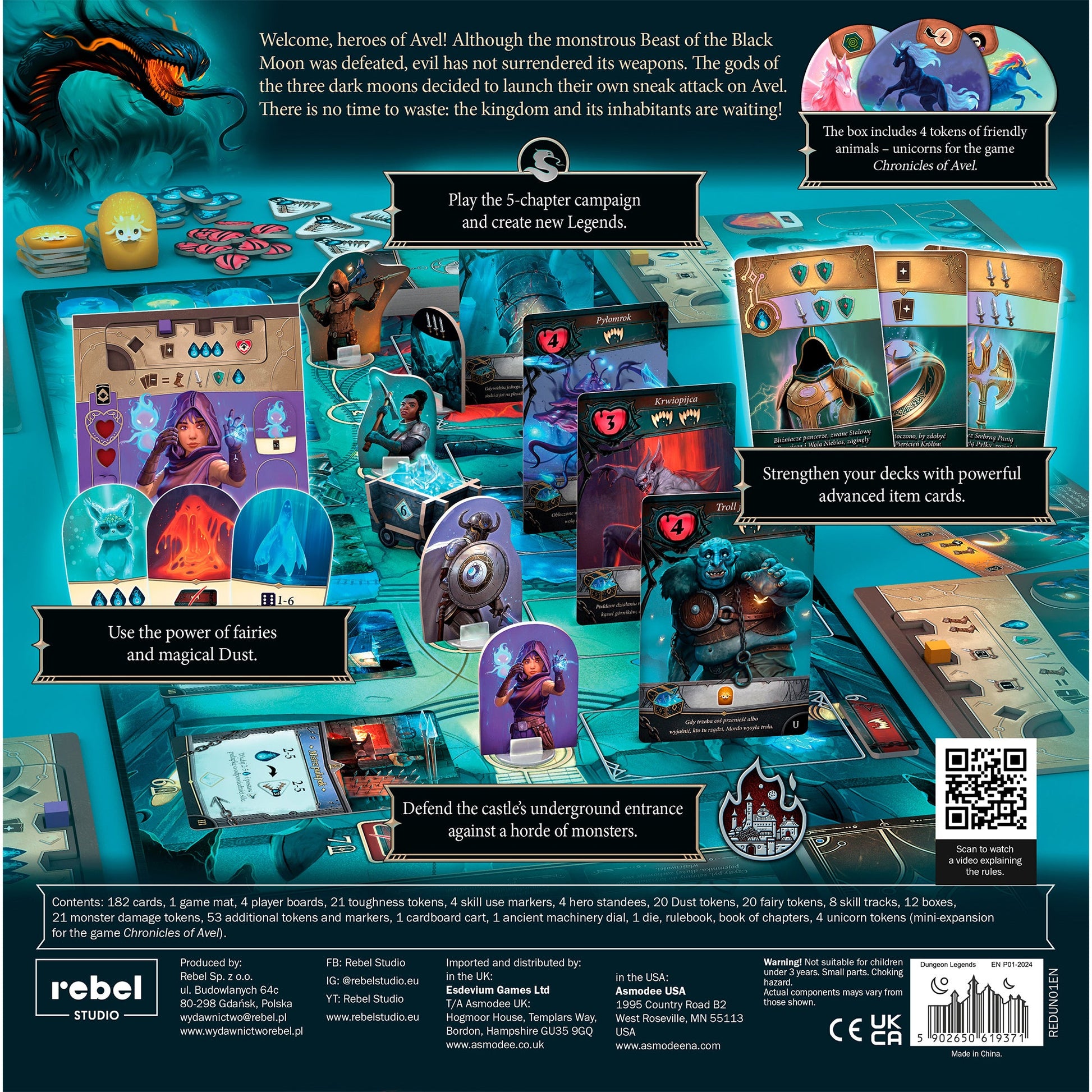 Dungeon Legends Board Game - Board game phiêu lưu hợp tác - Rebel - Góc nhìn khác 3