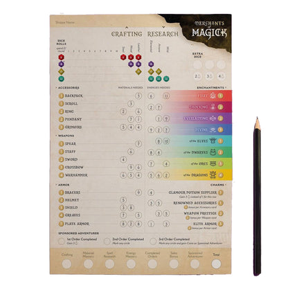 Merchants of Magick: A Set a Watch Tale - Board Game Chiến Thuật Roll-and-Write - Tabletop Tycoon - Góc nhìn khác 3