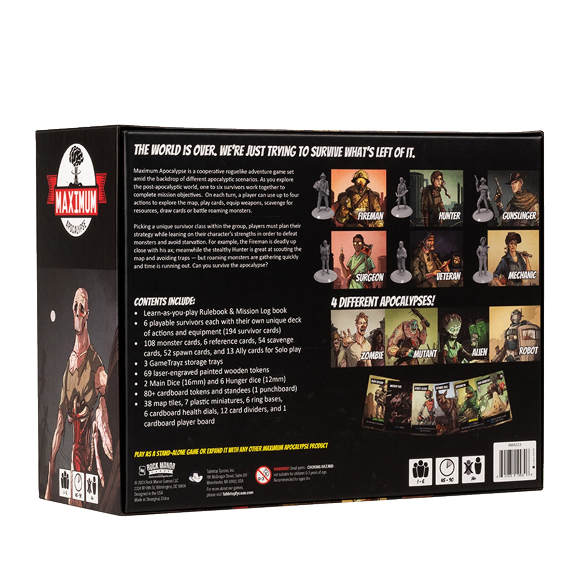 Maximum Apocalypse 2nd Edition Board Game Sinh Tồn Roguelike Tabletop Tycoon - Hình ảnh chi tiết 2