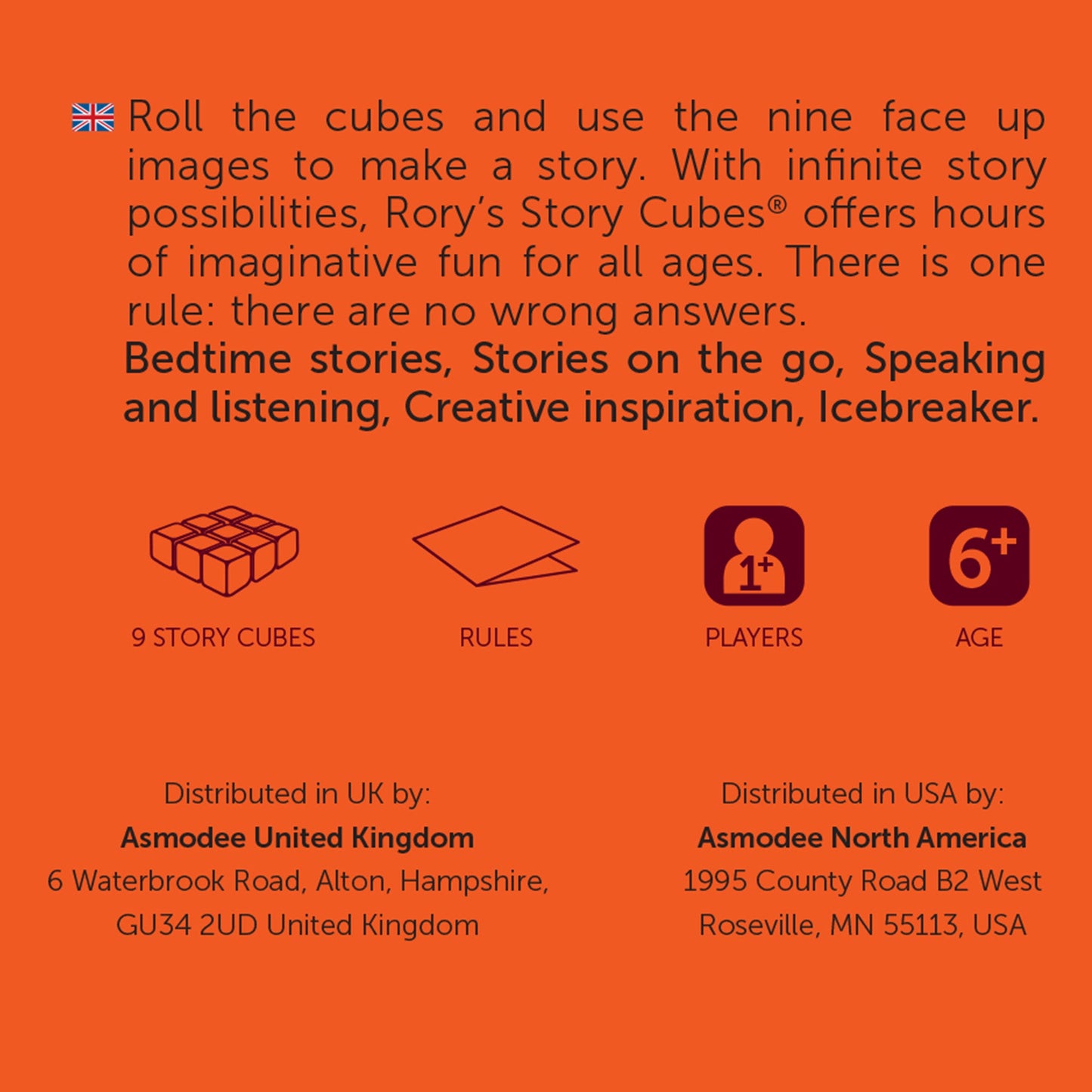 Rory's Story Cubes (Box) - Bộ Xúc Xắc Kể Chuyện Sáng Tạo - Zygomatic