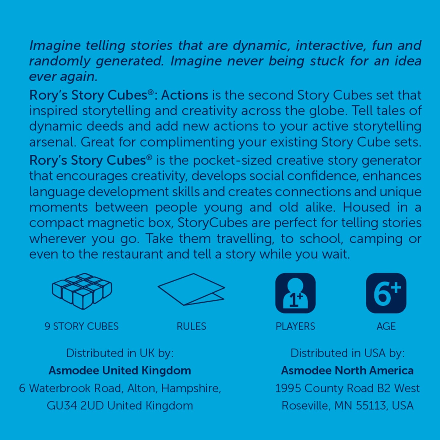 Rory's Story Cubes Actions - Bộ Xúc Xắc Kể Chuyện Sáng Tạo - Zygomatic