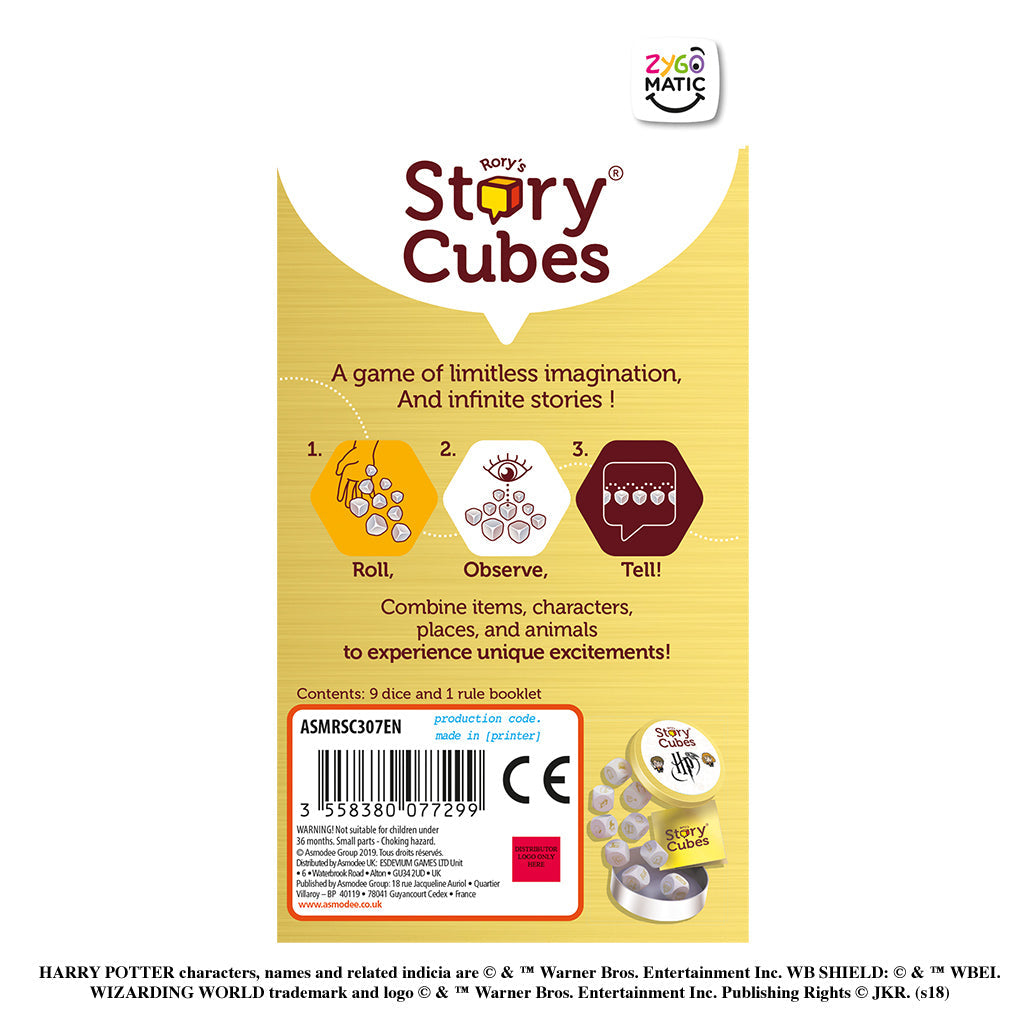 Rory's Story Cubes Harry Potter Core Set - Board Game Kể Chuyện Sáng Tạo - Zygomatic