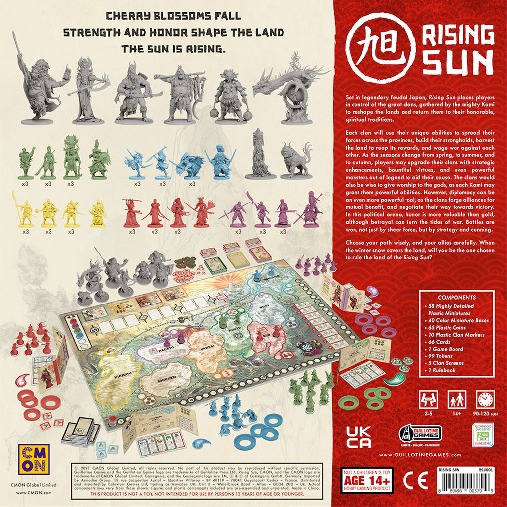 Rising Sun Board Game - Board Game Chiến Thuật Nhật Bản - CMON