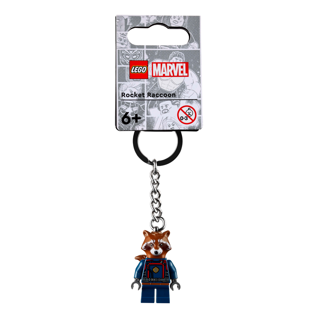 LEGO® Marvel Rocket Raccoon Keyring - Móc Khóa Siêu Anh Hùng Marvel LEGO 854296 - Hình ảnh sản phẩm