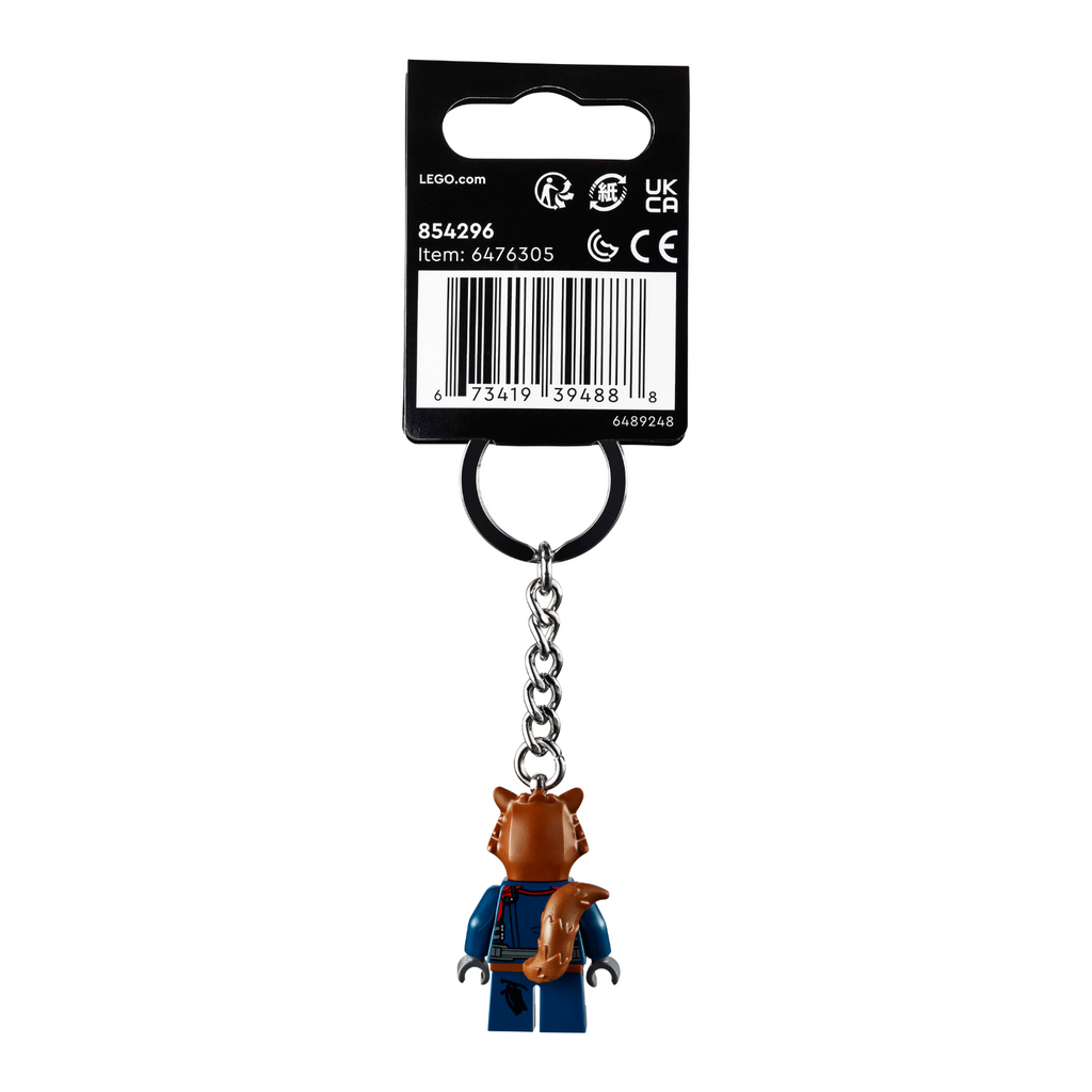 LEGO® Marvel Rocket Raccoon Keyring - Móc Khóa Siêu Anh Hùng Marvel LEGO 854296 - Góc nhìn khác 3