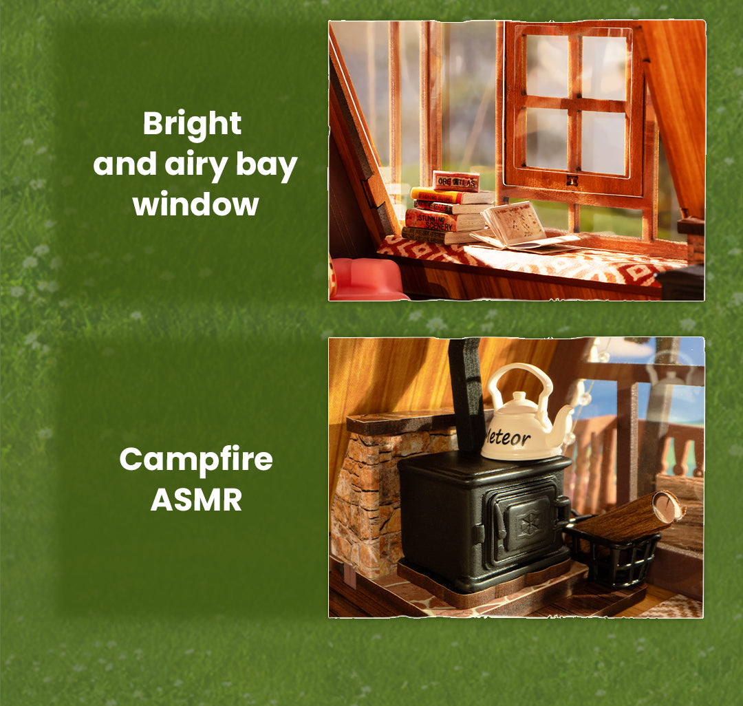 Rolife A-Frame Cabin DIY Miniature House DG181 - Nhà mô hình gỗ lắp ráp DIY - Rolife